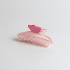 Claw Hair Clip With Beaded Details - Pink