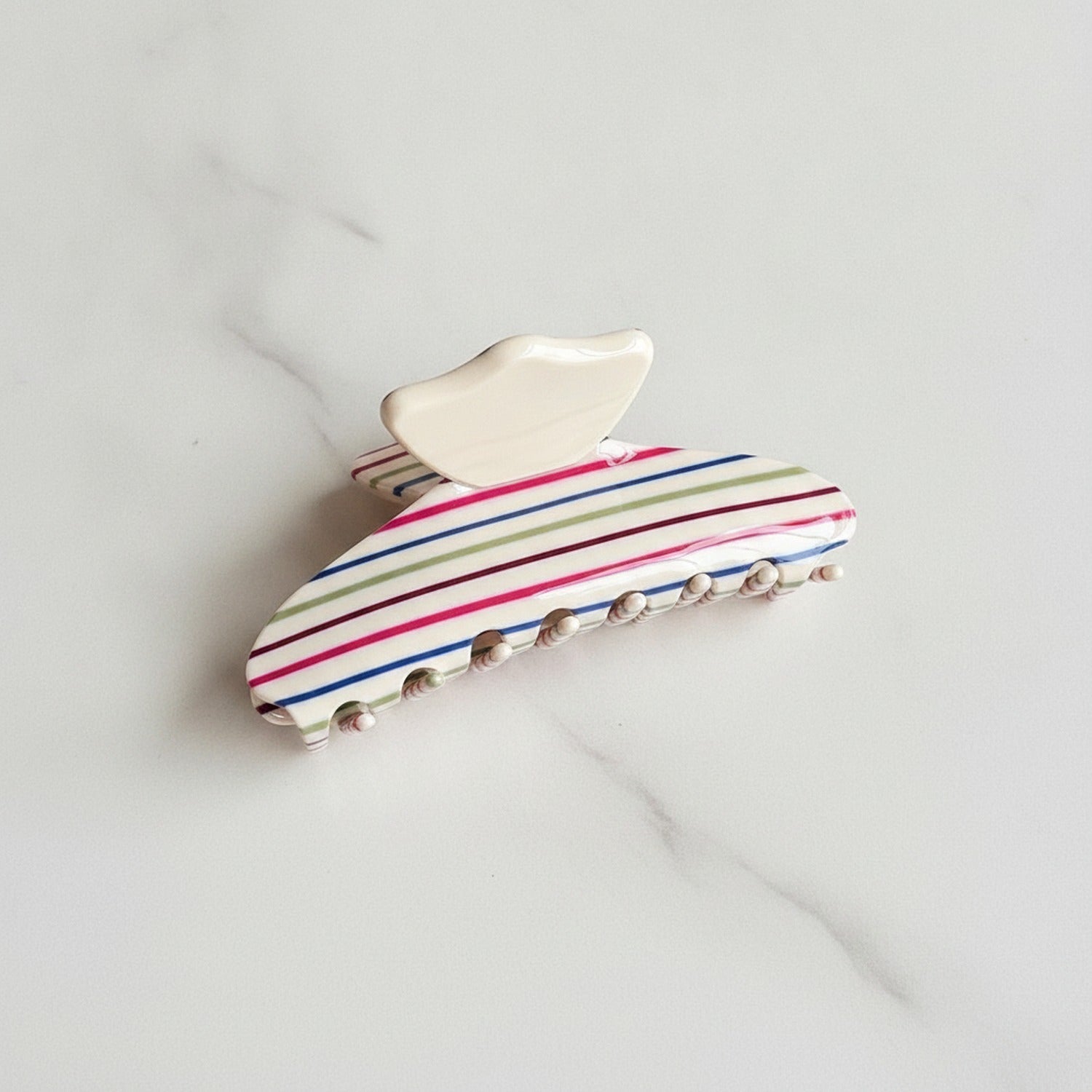 Claw Hair Clip With Beaded Details - 12cm