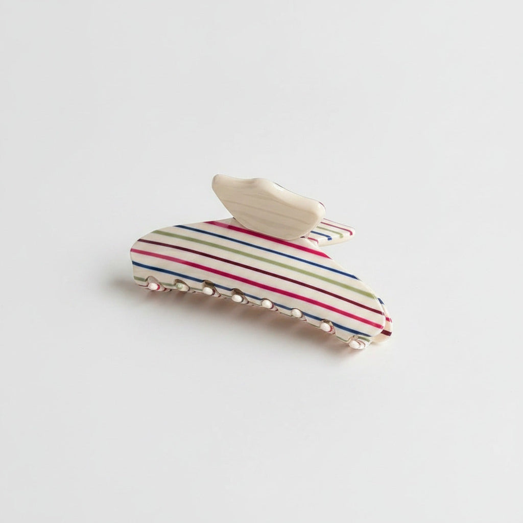 Claw Hair Clip With Beaded Details - 12cm