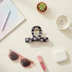 Paw Print Hair Claw Clip - Black Bow – hair accessories (view 2)