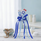 Star & Bow Hair Clip Set - Dual Blue – hair accessories (view 2)