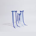 Star & Bow Hair Clip Set - Dual Blue