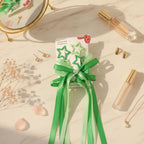 Star & Bow Hair Clip Set - Dual Green – hair accessories (view 2)