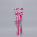 Star & Bow Hair Clip Set - Pink & Light Pink