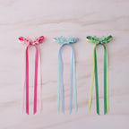 Star & Bow Hair Clip Set - Dual Purple