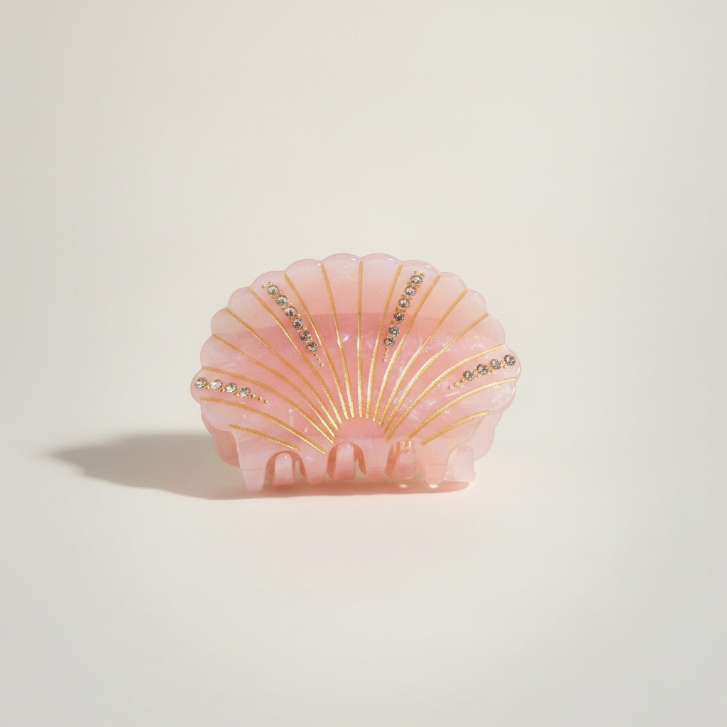 Sparkling Seashell Claw Hair Clip – hair accessories (view 2)