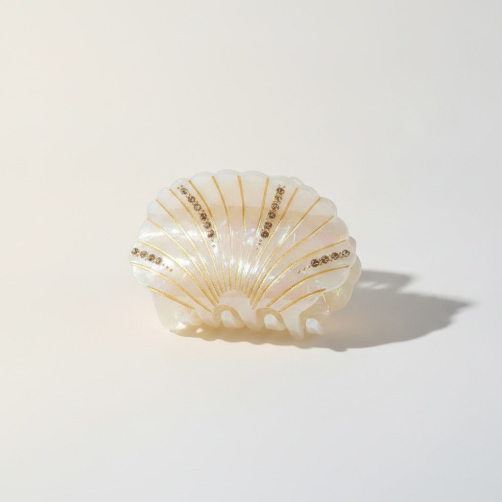 Sparkling Seashell Claw Hair Clip – hair accessories (view 3)