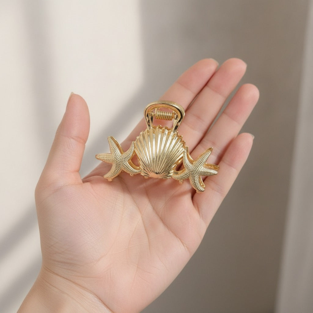 Seashell Starfish Hair Claw – hair accessories (view 6)
