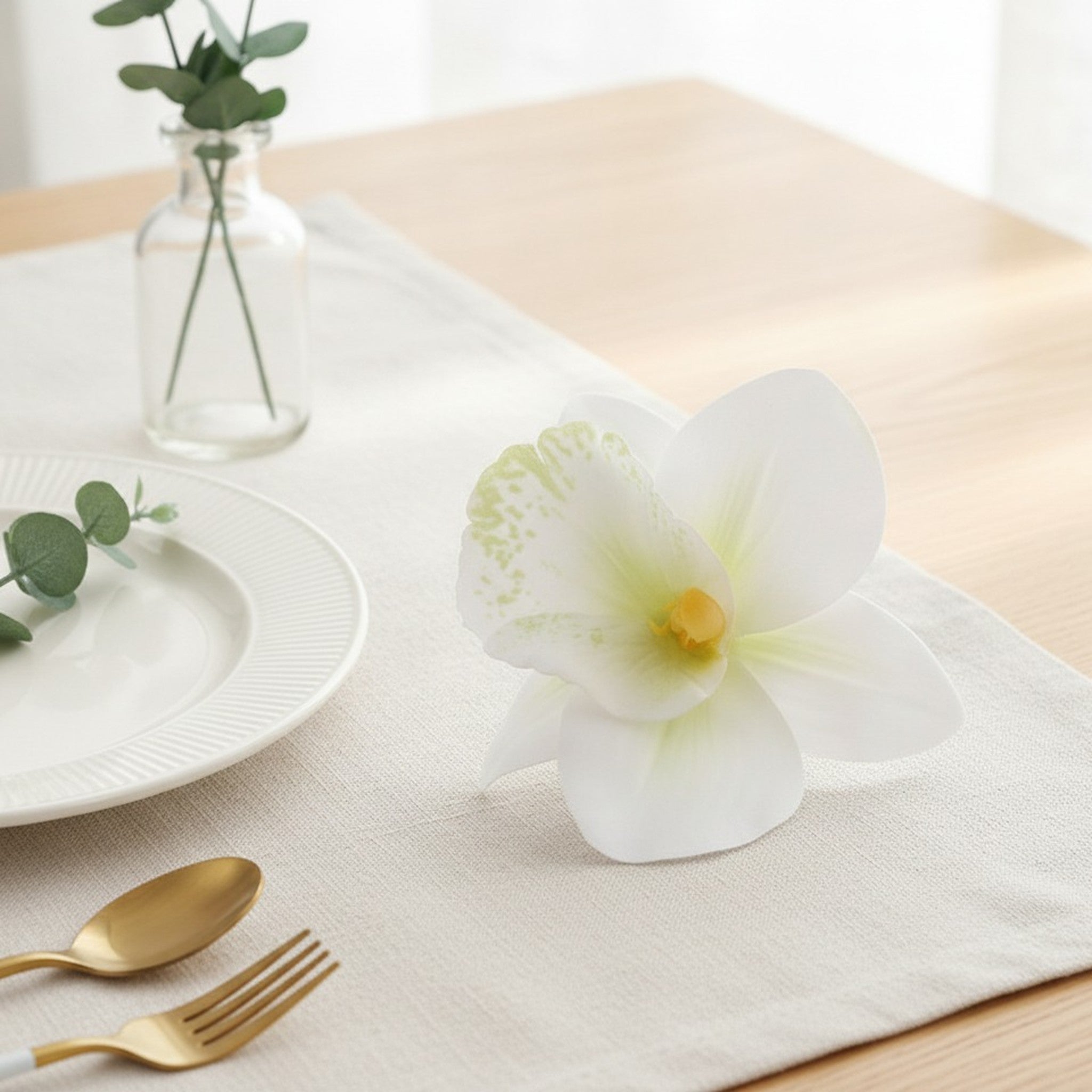 Elegant Artificial Orchid Flower Hair Accessory – hair accessories (view 5)