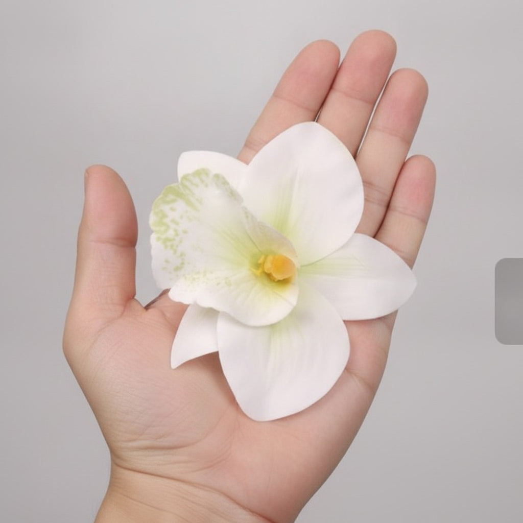 Elegant Artificial Orchid Flower Hair Accessory – hair accessories (view 6)