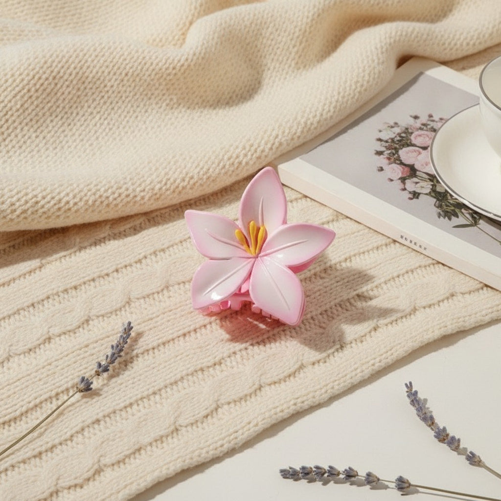 Stylish Flower Blossom Hair Claw Clip – hair accessories (view 4)