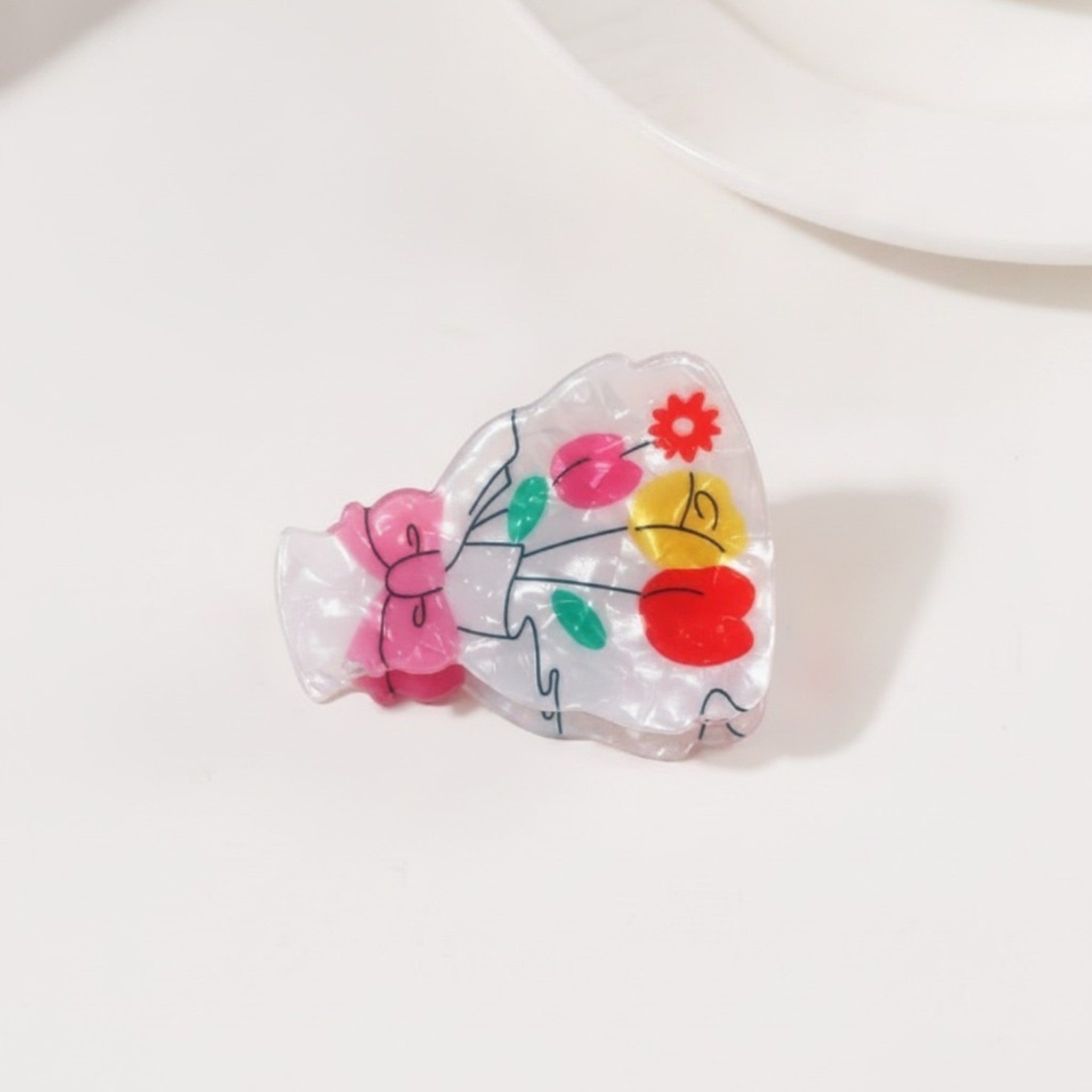 Elegant Rose Floral Hair Claw Clip – hair accessories (view 2)