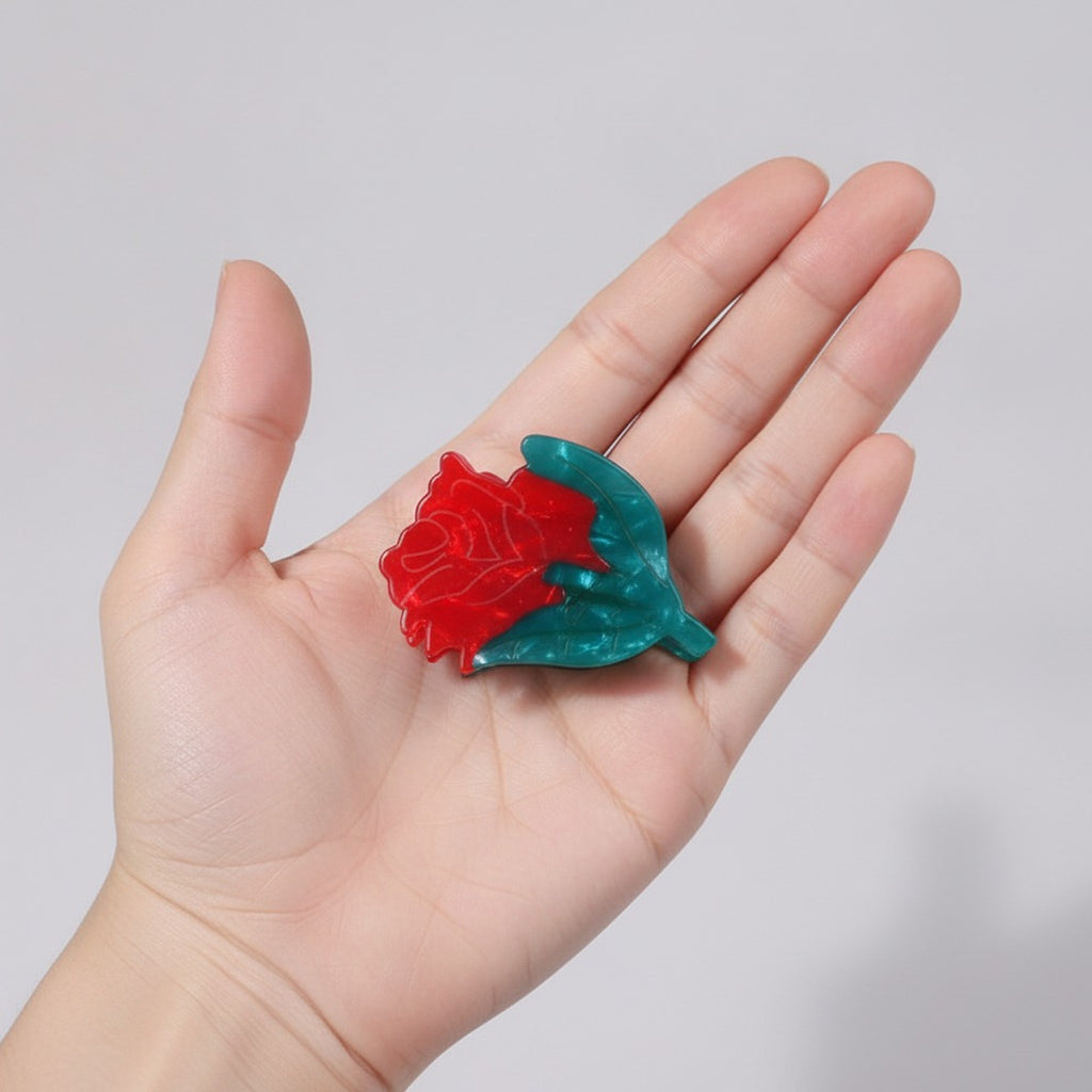 Elegant Rose Floral Hair Claw Clip – hair accessories (view 5)