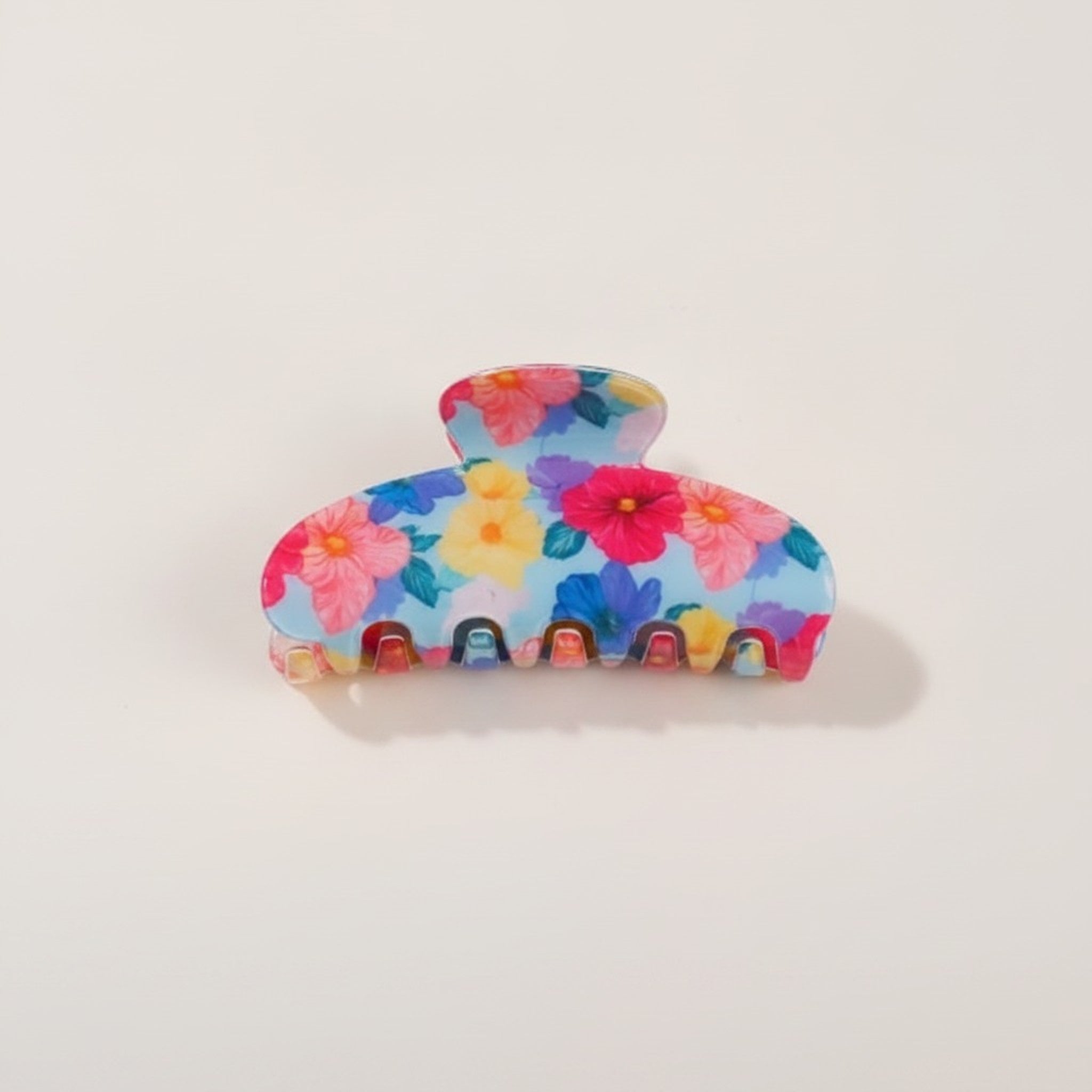 Floral Print Large Hair Claw Clip – hair accessories (view 2)