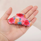 Floral Print Large Hair Claw Clip – hair accessories (view 5)