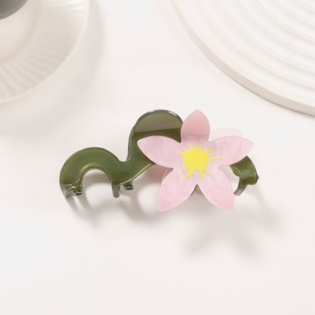 Acrylic Flower Hair Claw Clip – hair accessories (view 2)