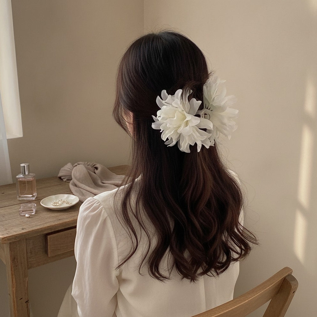 Elegant Floral Hair Claw Clip – hair accessories (view 4)