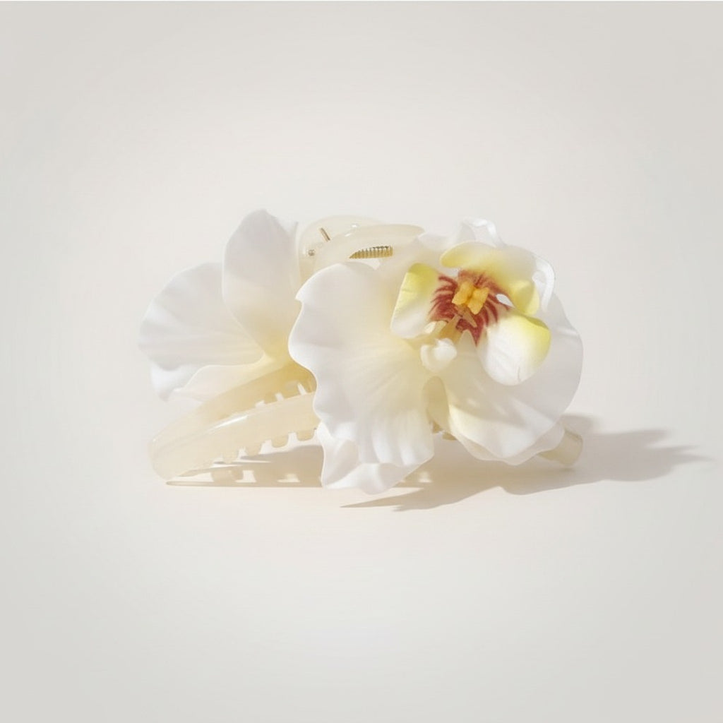 Elegant Orchid Flower Hair Claw Clip – hair accessories (view 4)