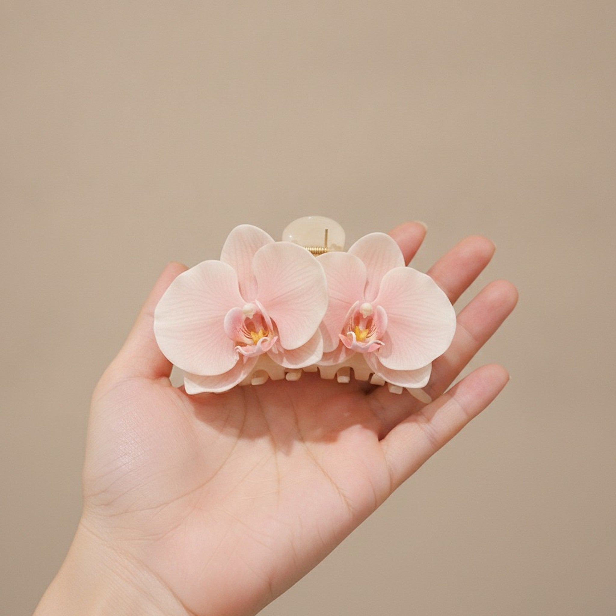 Elegant Orchid Flower Hair Claw Clip – hair accessories (view 6)