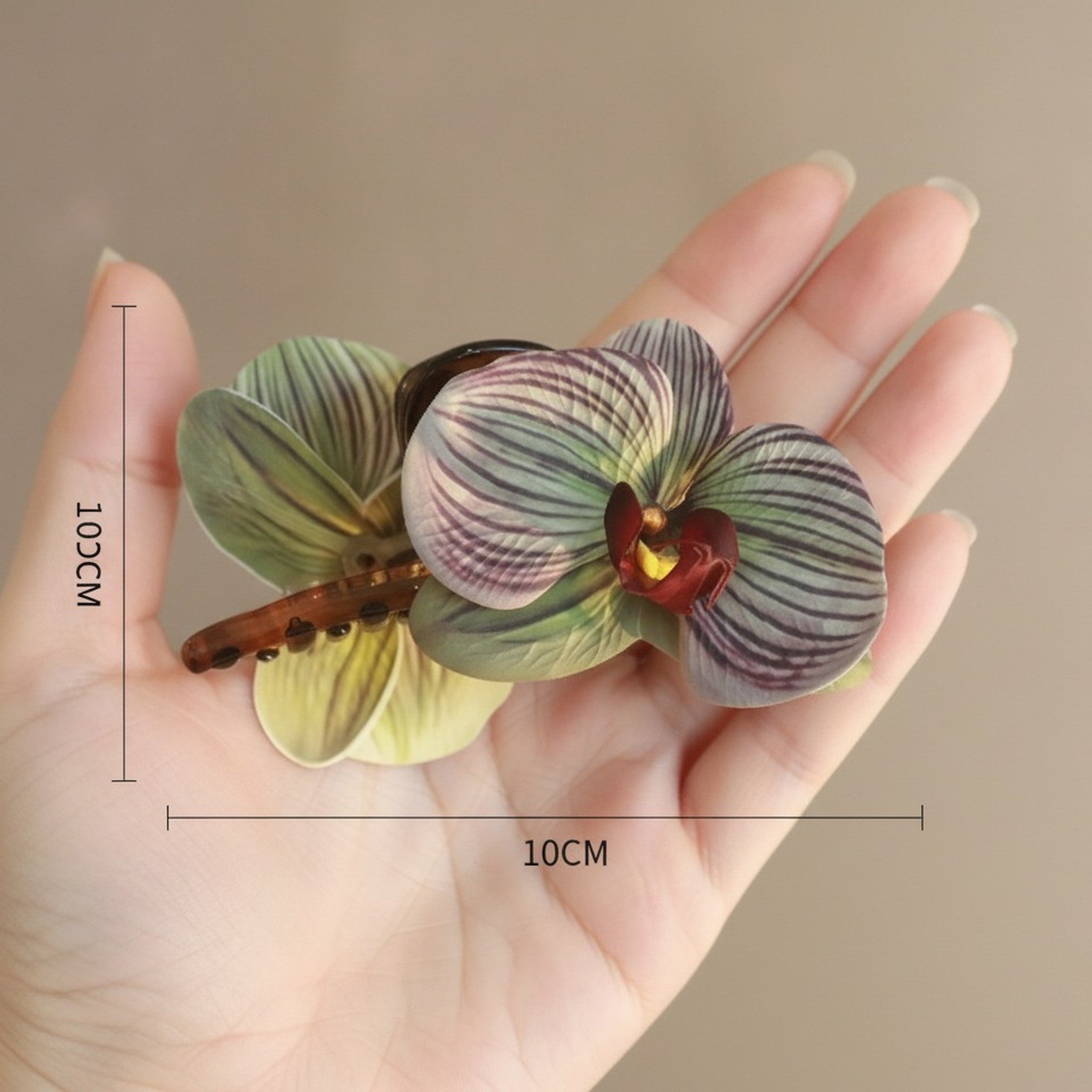 Orchid Flower Hair Claw Clip – hair accessories (view 4)
