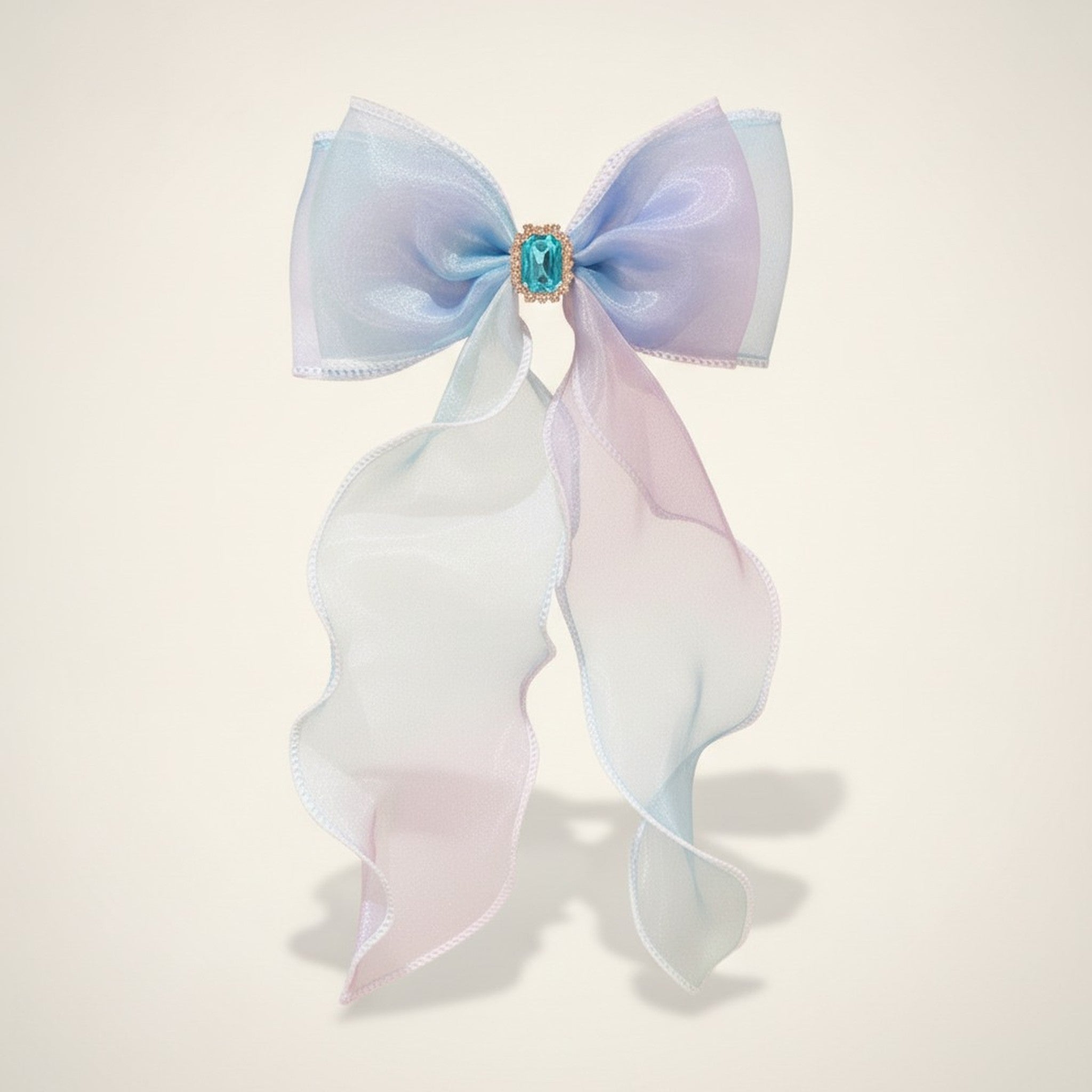 Elegant Ombre Hair Bow Clip – hair accessories (view 1)