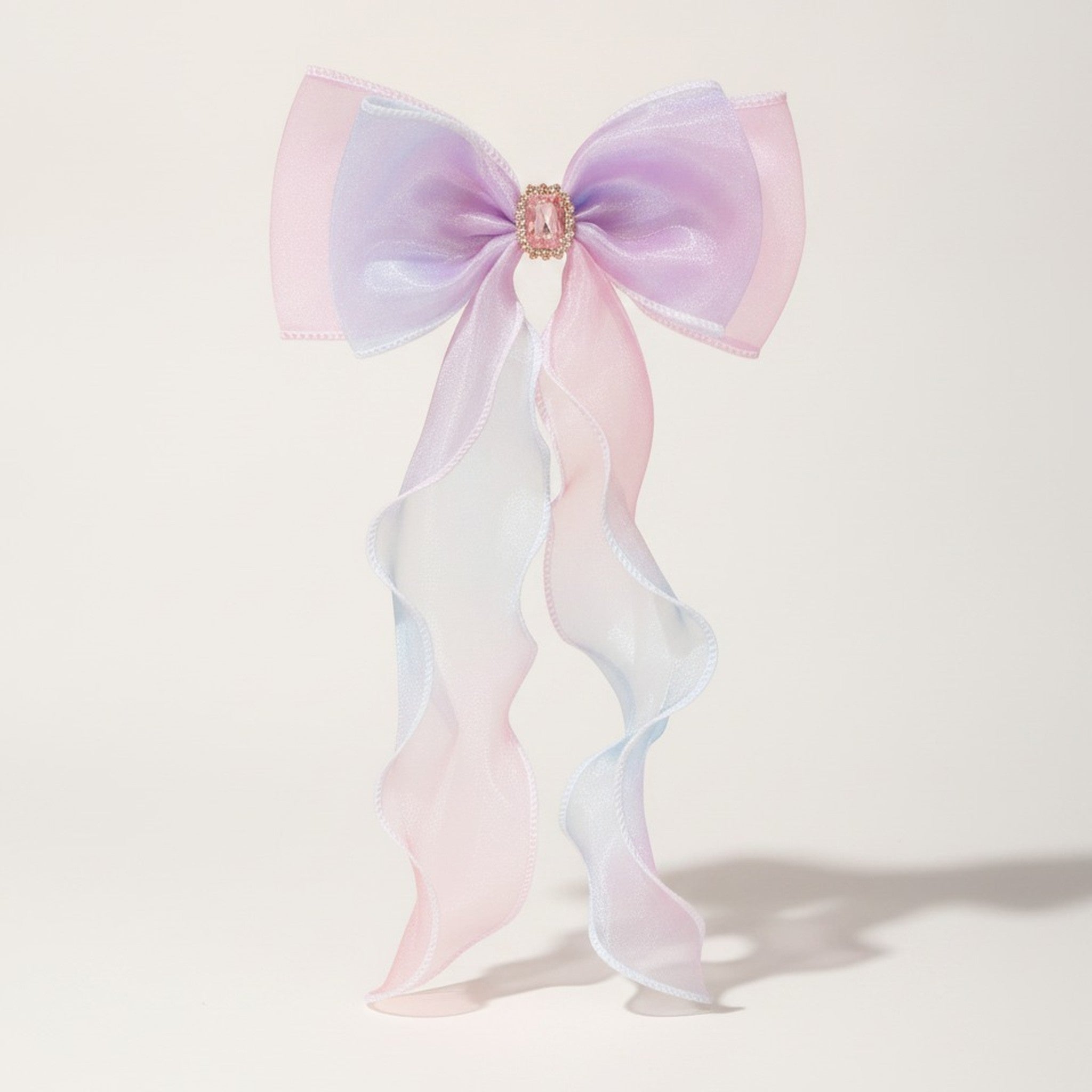 Elegant Ombre Hair Bow Clip – hair accessories (view 2)