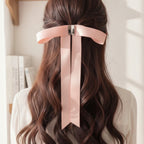 Elegant Long Tail Bow Hair Clip – hair accessories (view 4)