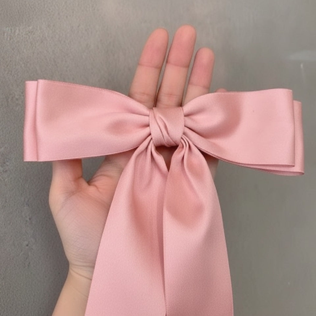Elegant Large Satin Bow Hair Accessory – hair accessories (view 4)