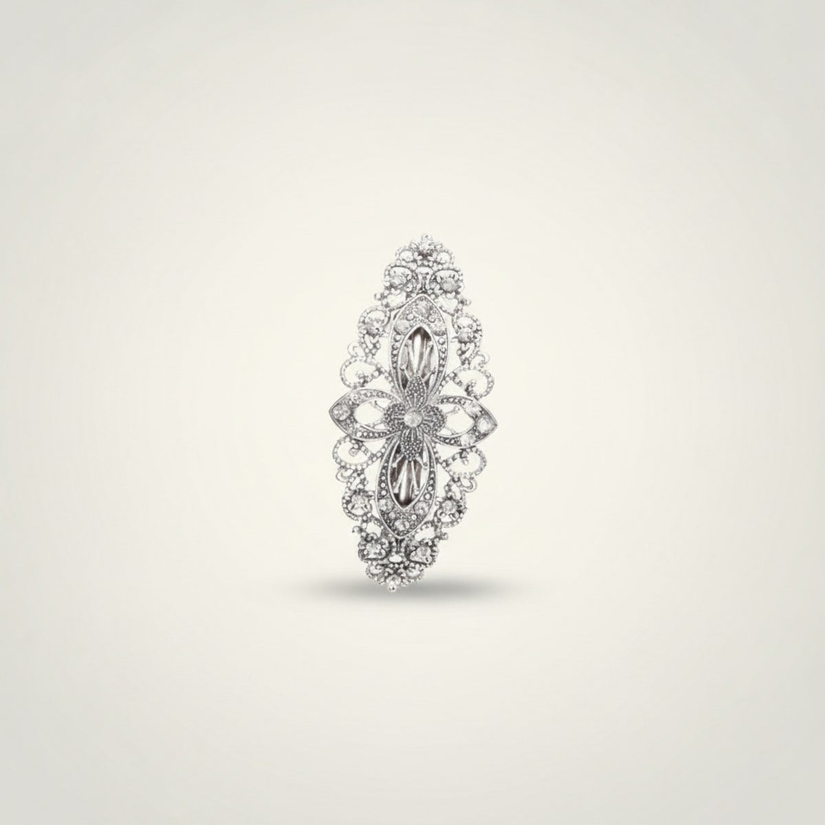 Elegant Ornate Rhinestone Hair Clip Barrette – hair accessories (view 2)