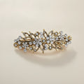 Elegant Floral Rhinestone Hair Barrette – hair accessories (view 1)