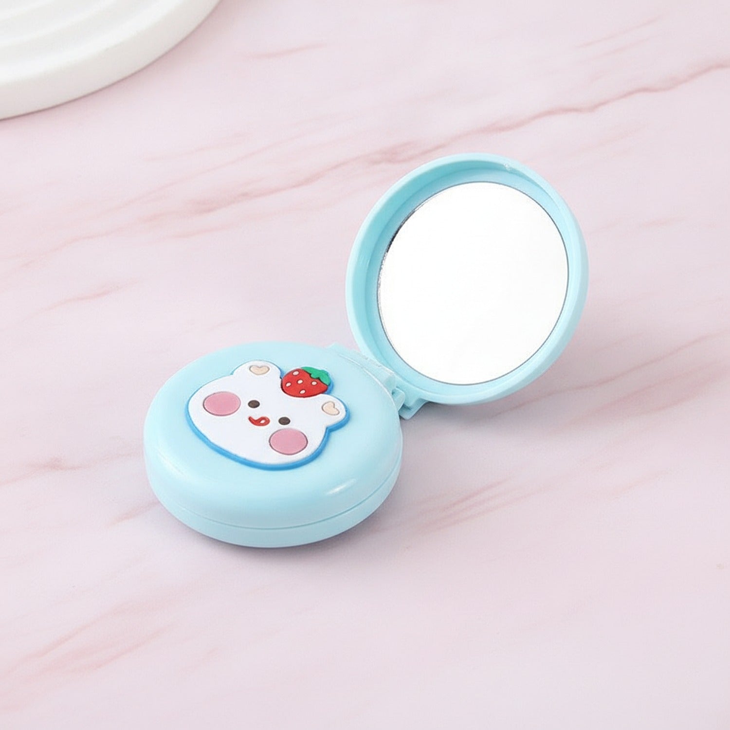 Cute Bear Compact Mirror & Folding Hair Brush