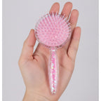 Glitter Sparkle Round Hairbrush – Korean beauty tool (view 3)