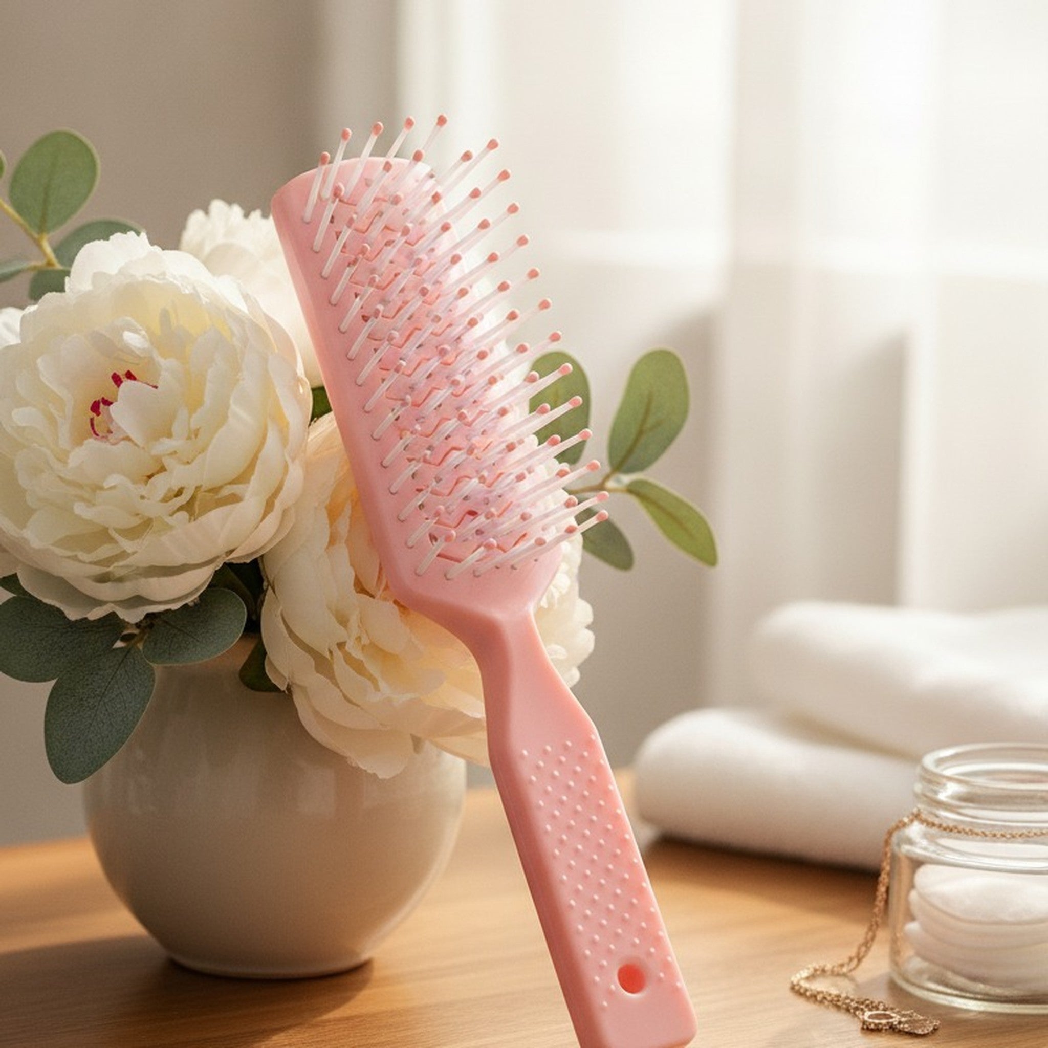 Curved Vent Hair Detangling Brush – Korean beauty tool (view 3)