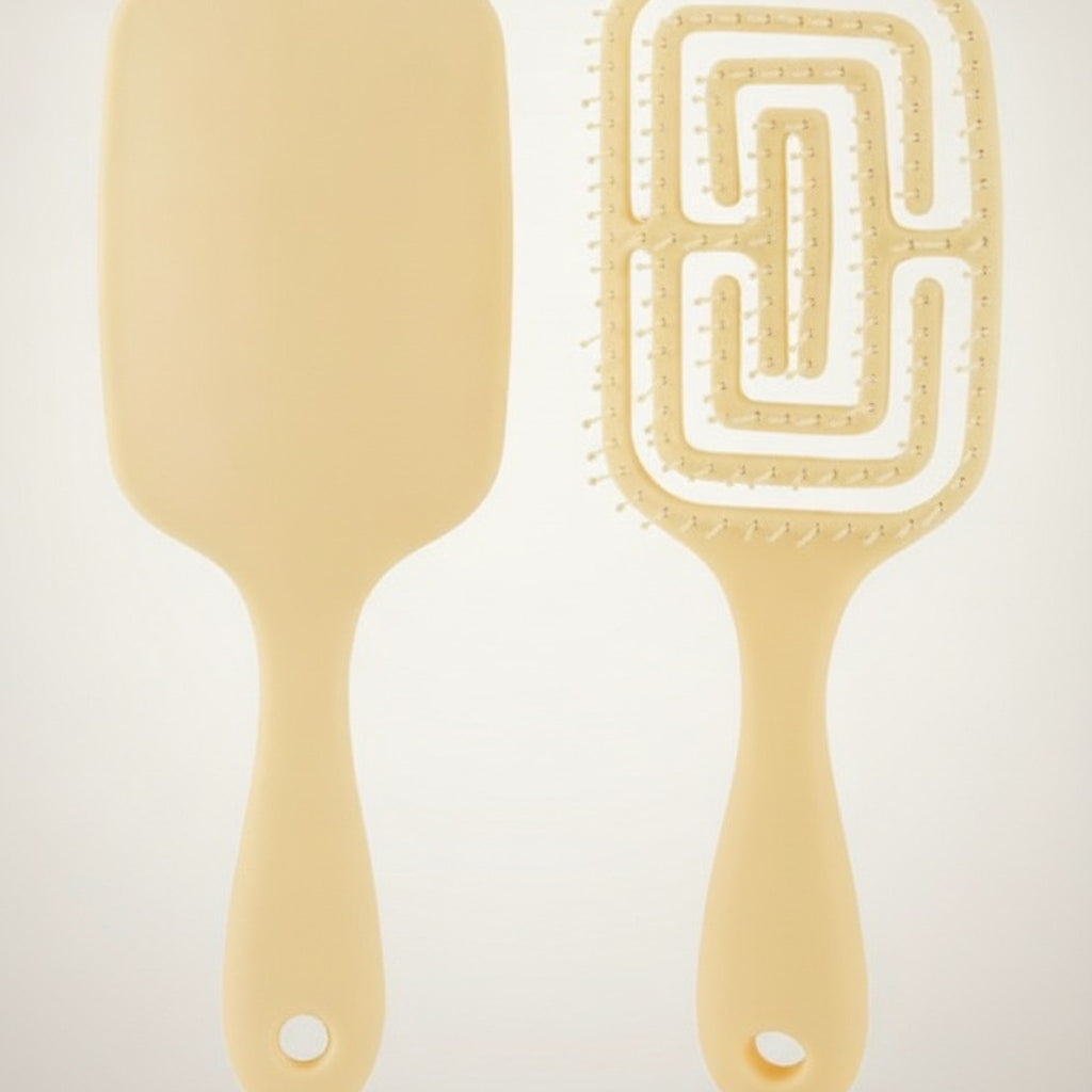 Ventilated Maze Pattern Detangling Hairbrush – Korean beauty tool (view 1)