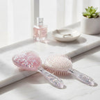 Glitter Heart Shaped Hairbrush – Korean beauty tool (view 3)
