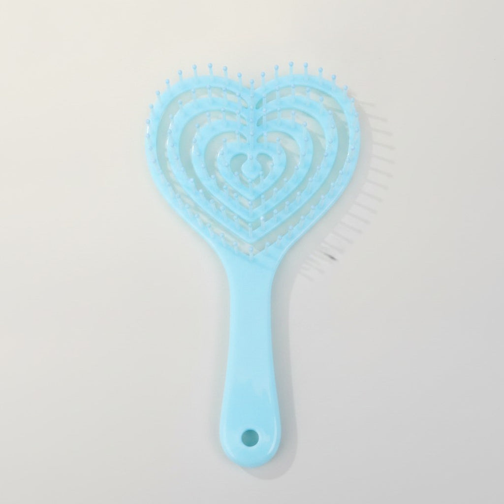 Heart Shaped Flexible Hair Detangling Brush – Korean beauty tool (view 1)