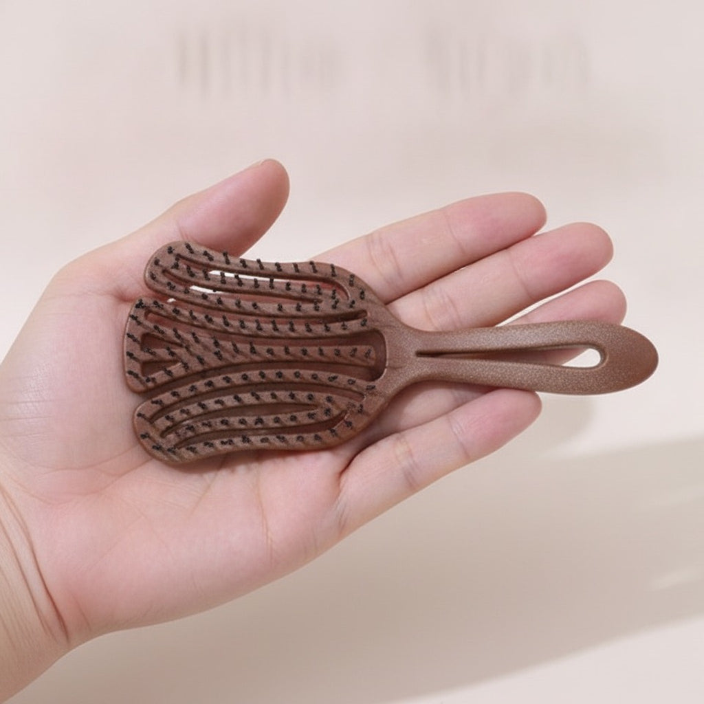 Trendy Flexible Vent Hair Detangling Brush – Korean beauty tool (view 4)
