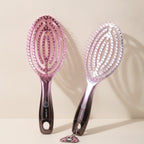 Hollow Design Detangling Hair Brush – Korean beauty tool (view 1)