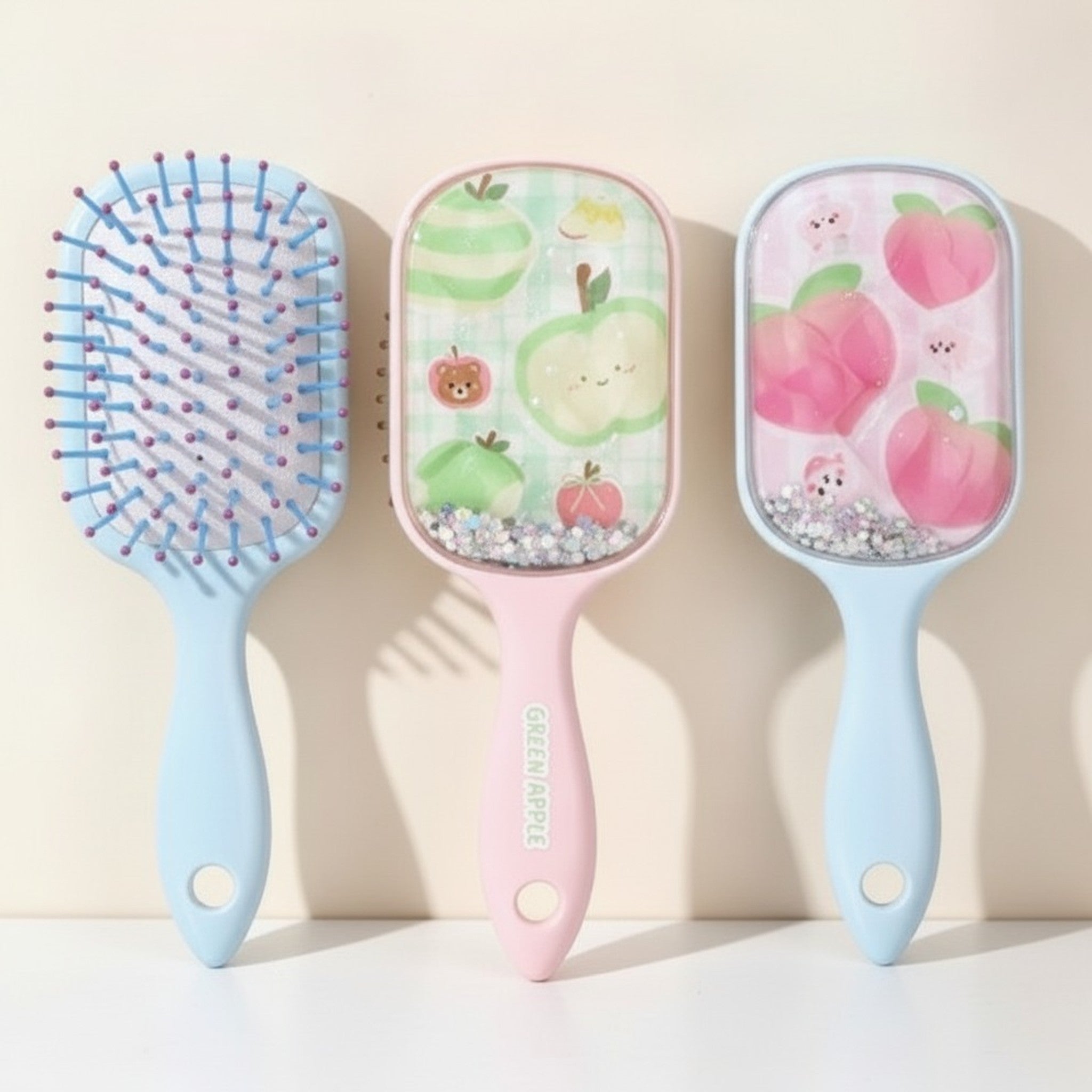 Ventilated Detangling Hair Brushes with Charm – Korean beauty tool (view 2)
