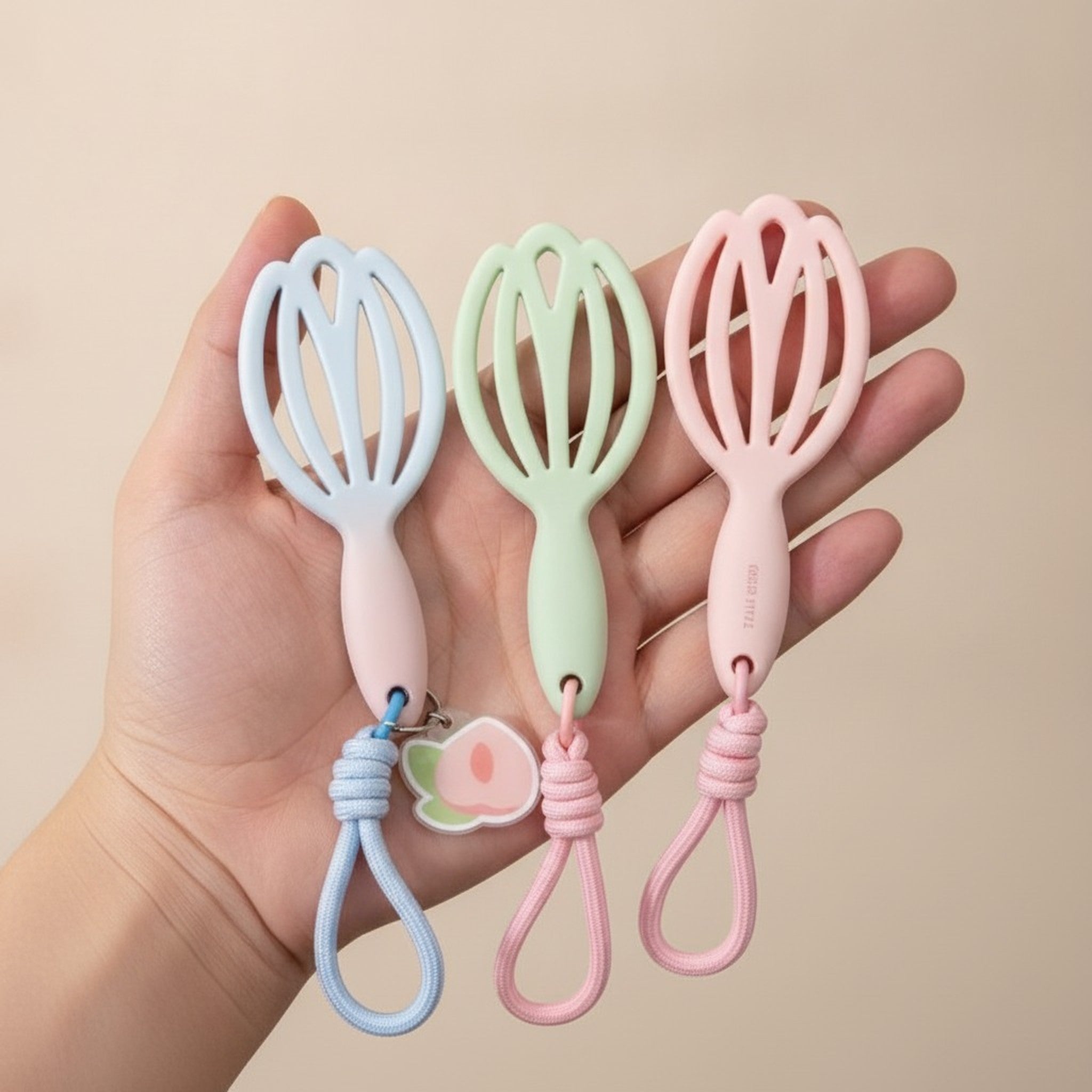 Ventilated Detangling Hair Brushes with Charm – Korean beauty tool (view 5)