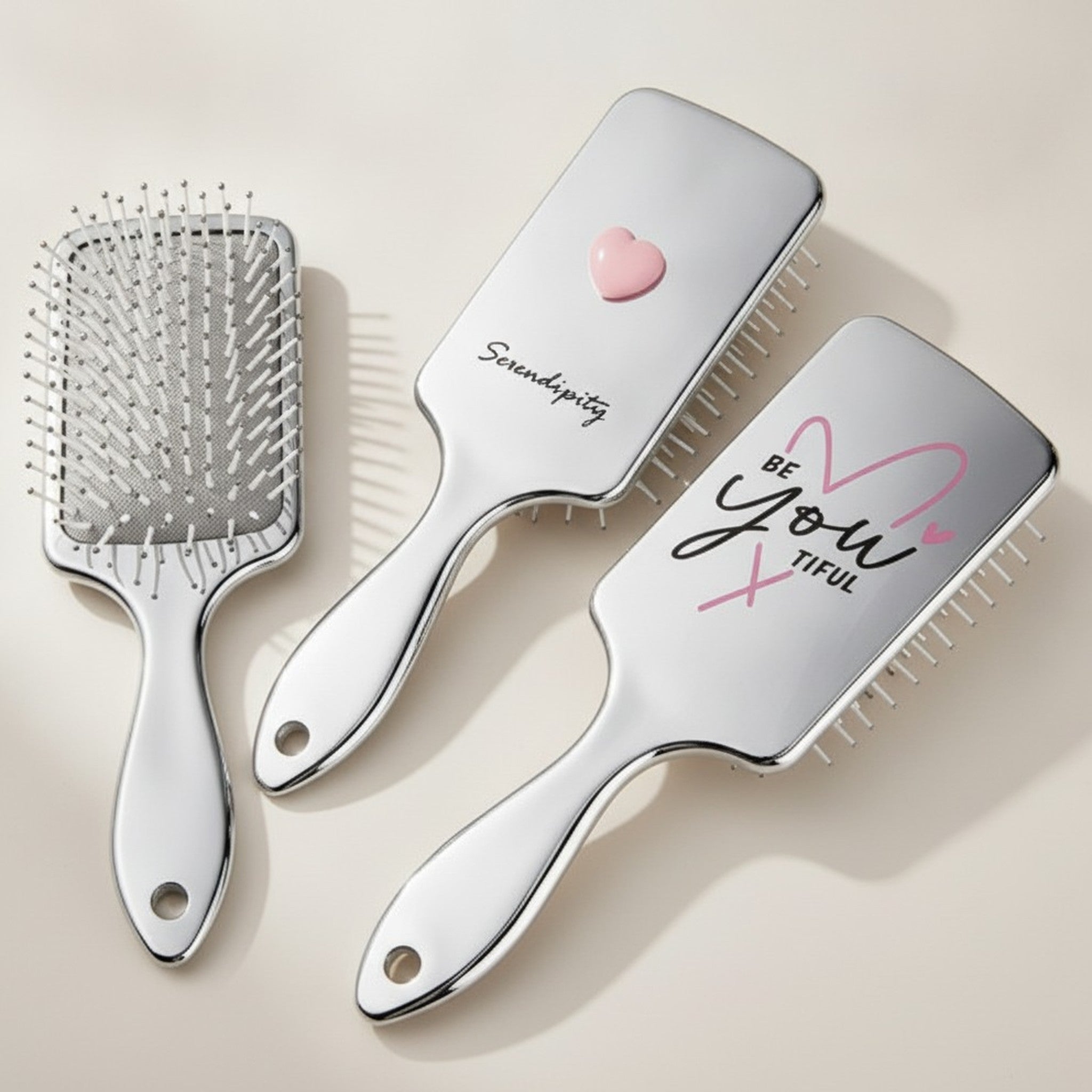 Premium Chrome Detangling Vent Hair Brushes – Korean beauty tool (view 4)