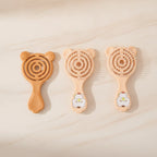 Wooden Scalp Massage Brush Set With Cute Cloud Design – Korean beauty tool (view 2)