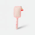 Pink Paddle Hair Brush Set With Charm Details – Korean beauty tool (view 1)