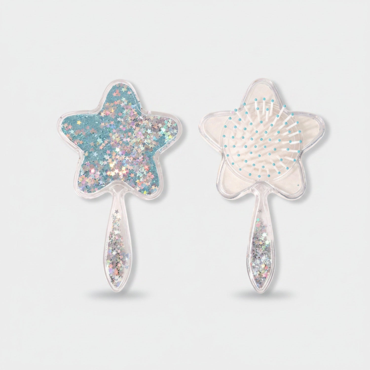 Glitter Star Hand Mirror With Sequin Handle