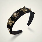 Embellished Bee and Floral Headband – hair accessories (view 1)