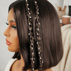 Elegant Pearl Hair Braid Chains – hair accessories (view 2)