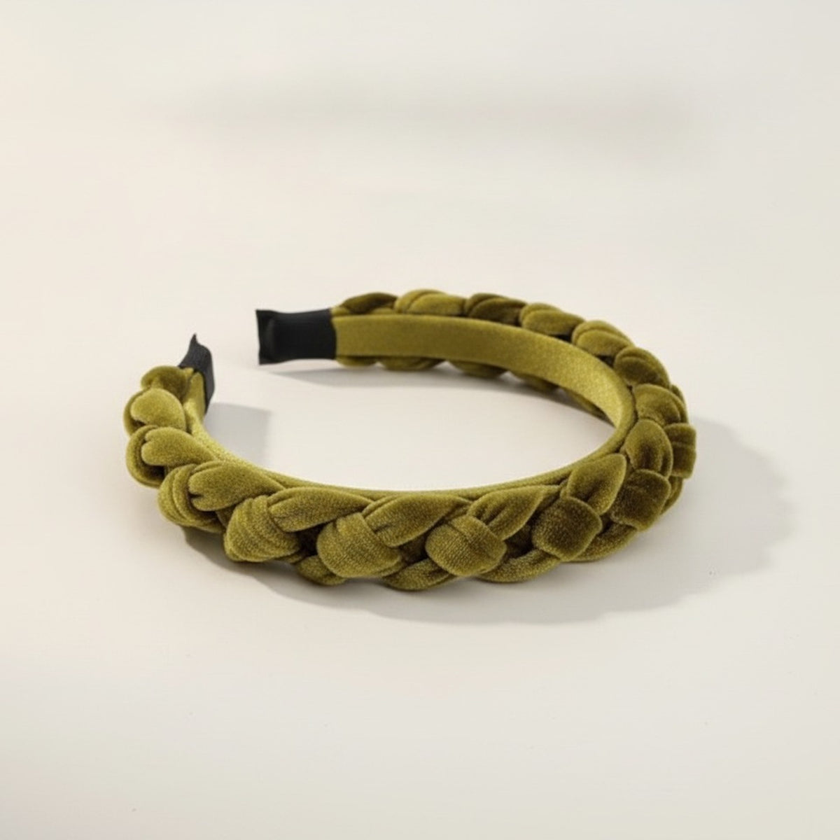 Elegant Braided Velvet Hair Headband Accessory – hair accessories (view 2)