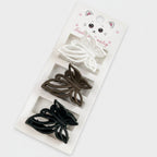Butterfly Hair Clips Set Metallic Colors