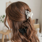 Butterfly Hair Clips Set Metallic Colors