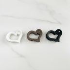Heart-Shaped Hair Clips Set Three-Pack – hair accessories (view 2)